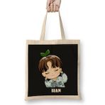 Humuts Stray Kids Felix Chibi Bez Uzun Saplı Açık Bej Rengi Çanta