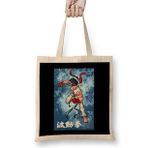 Humuts Street Fighter Ryu Fan Art Bez Uzun Saplı Açık Bej Rengi Çanta