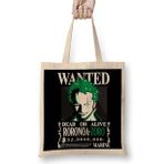 Humuts Sudadera Wanted Zoro One Piece Anime Mujer Hombre Bez Kadın Günlük Çanta