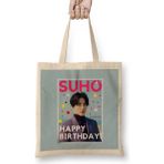 Humuts Suho Happy Birthday! Kim Jun-Myeon 2021 Bez Kadın Günlük Çanta