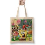 Humuts Sünger Bob Sponge Bob Bez Kadın Günlük Çanta