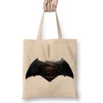Humuts Superman ve Batman Dc Logo Bez Kadın Günlük Çanta