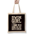 Humuts Swim Girl Definition Swimmer Water Sport Swimming Instructor Bez Çanta