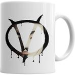 Humuts Symbol V With Mask V For Vendetta Kupa Bardak