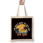 Humuts Tan Beach Island Vacation Ocean Traveler Sunset Sunrise Sun Bez Uzun Saplı Açık Bej Rengi Çanta