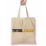 Humuts Tatooleague Logo Preto Bez Uzun Saplı Açık Bej Rengi Çanta