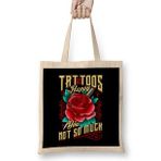 Humuts Tattoo Artist Just The Tip I Promise Pun Bez Uzun Saplı Açık Bej Rengi Çanta