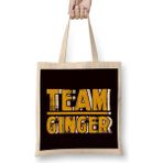 Humuts Team Ginger Redhead Squad Red Orange Hair Haired Irish Bez Uzun Saplı Açık Bej Rengi Çanta