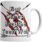 Humuts Teen Wolf Eat Sleep Breathe Kupa