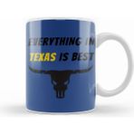 Humuts Texas Quote Vintage Retro Rainbow Style Kupa