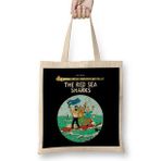 Humuts The Adventures Of Tintin The Red Sea Sharks Vintage Style Cover Bez Kadın Günlük Çanta
