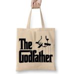 Humuts The Godfather Illüstrasyon Bez Kadın Günlük Çanta