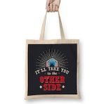 Humuts The Greatest Showman The Other Side Quote Big Top Bez Uzun Saplı Açık Bej Rengi Çanta