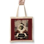 Humuts The Grinch Christmas Mugshot Bez Uzun Saplı Açık Bej Rengi Çanta