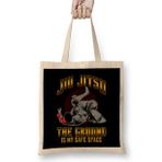 Humuts The Ground Is My Safe Space Funny Jiu Jitsu Bjj Bez Uzun Saplı Açık Bej Rengi Çanta