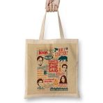 Humuts The Office Quotes Bez Uzun Saplı Açık Bej Rengi Çanta