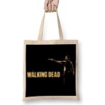 Humuts The Walking Dead Rick Siyah Zemin Bez Uzun Saplı Açık Bej Rengi Çanta