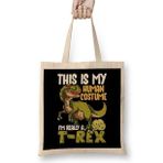 Humuts This Is My Human Costume I M Really A Dinosaur Bez Uzun Saplı Açık Bej Rengi Çanta