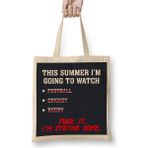 Humuts This Summer I'm Going To Watch Sport Bez Uzun Saplı Açık Bej Rengi Çanta
