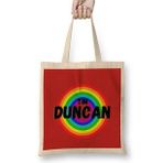 Humuts Tim Duncan Basketball Gifts Vintage Retro Rainbow Quotes For Boys And Dad Bez Kadın Günlük Çanta