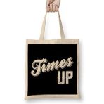 Humuts Times Up Bold Caligraphy Bez Kadın Günlük Çanta