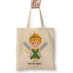 Humuts Tinker Bell Pixel Character Bez Kadın Günlük Çanta
