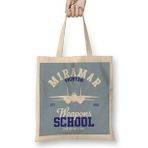 Humuts Top Gun Miramar Weapons School Bez Uzun Saplı Açık Bej Rengi Çanta