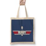 Humuts Top Gun Rugby Rugby Ball Logo Bez Uzun Saplı Açık Bej Rengi Çanta