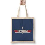 Humuts Top Gun Top Scrum Rugby Ball Logo Bez Uzun Saplı Açık Bej Rengi Çanta