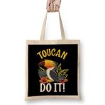 Humuts Toucan Do It Funny You Can Do It Pun Happy Bird Bez Kadın Günlük Çanta