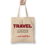 Humuts Travel More Work Less for Travelers Uzun Saplı Bez Çanta