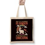 Humuts Unicorn Ginger Redhead Red Orange Haired Fantasy Magic Irish Bez Çanta