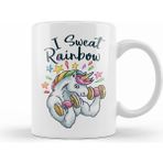Humuts Unicorn I Sweat Rainbow Pixel Art Kupa