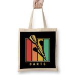Humuts Vintage Darts Arrow Retro Dartboard Bullseye Pub Sports Aim Uzun Saplı Bez Çanta