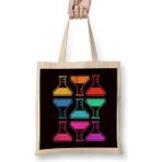 Humuts Vintage Laboratory Retro Chemistry Scientist Microbiology Uzun Saplı Bez Çanta