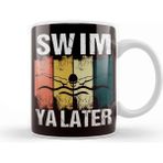 Humuts Vintage Swim Ya Later Swimmer Water Sports Swimming Pool Kupa