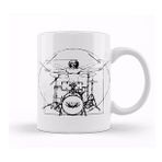 Humuts Vitruvian Man Drum Kit Black Lines Kupa