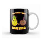 Humuts We Blend Well Together Funny Pineapple Coconut Pun Kupa