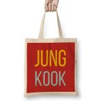 Humuts We Love You Jungkook Bts Army Fans Gıfts Bez Kadın Günlük Çanta