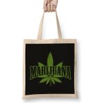 Humuts Weed Marijuana Cannabis Bez Uzun Saplı Açık Bej Rengi Çanta