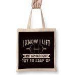 Humuts Weightlifting Like Old Man Bodybuilding Barbell Workout Bez Uzun Saplı Açık Bej Rengi Çanta