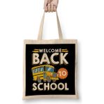 Humuts Welcome Back To School Kids Schoolbus New Student Bez Uzun Saplı Açık Bej Rengi Çanta