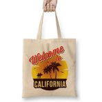 Humuts Welcome To California Bez Uzun Saplı Açık Bej Rengi Çanta