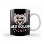 Humuts West Highland White Terrier Owner Floral Dog Breed Westie Kupa