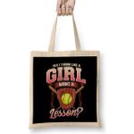 Humuts Yes I Throw Like A Girl Want A Lesson Softball Bez Çanta