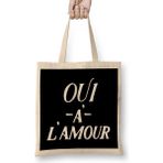 Humuts Yes To Love French Slogan Oui A Lamour Bez Çanta