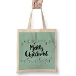 Humuts Yılbaşı Yeni Yıl Konseptli Merry Christmas 016 Bez Çanta