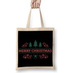 Humuts Yılbaşı Yeni Yıl Konseptli Merry Christmas 02 Bez Çanta