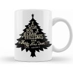 Humuts Yılbaşı Yeni Yıl Konseptli Merry Christmas Ağaç Kupa