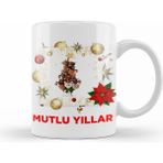 Humuts Yılbaşı Yeni Yıl Konseptli Mutlu Yıllar Hediye Kupa Bardak